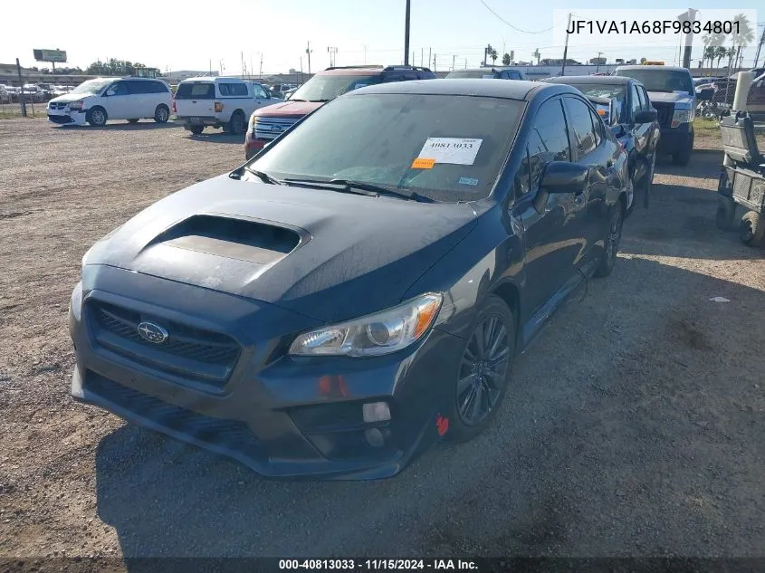 2015 Subaru Wrx VIN: JF1VA1A68F9834801 Lot: 40813033