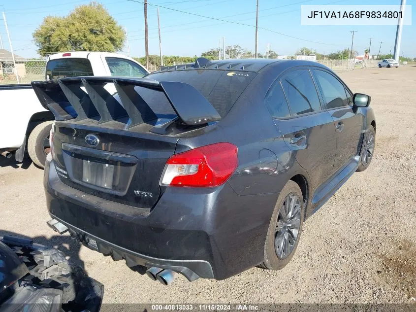 2015 Subaru Wrx VIN: JF1VA1A68F9834801 Lot: 40813033