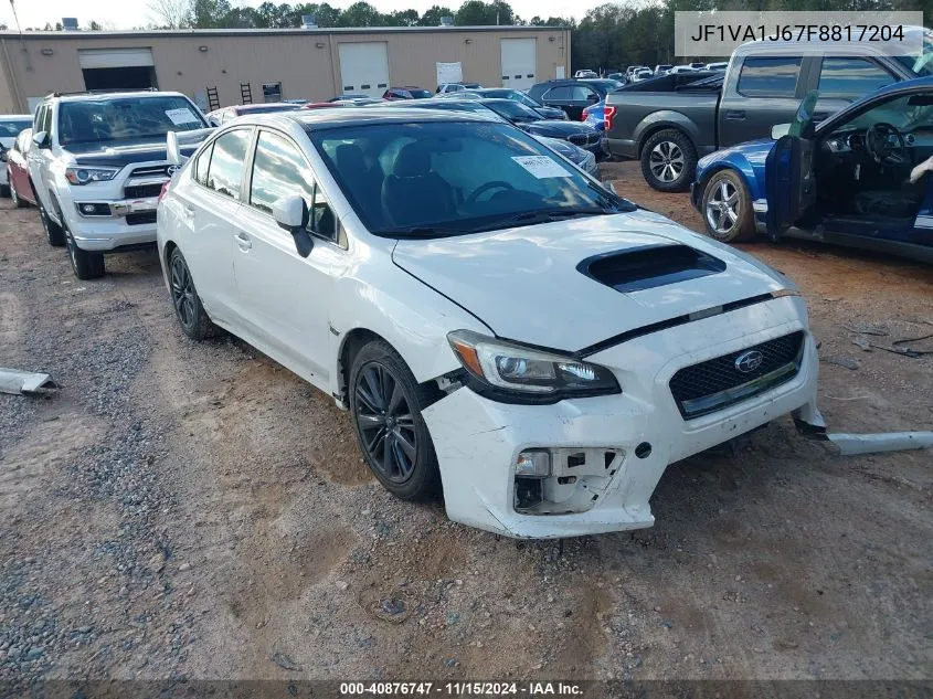 2015 Subaru Wrx Limited VIN: JF1VA1J67F8817204 Lot: 40876747