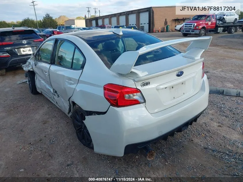 2015 Subaru Wrx Limited VIN: JF1VA1J67F8817204 Lot: 40876747