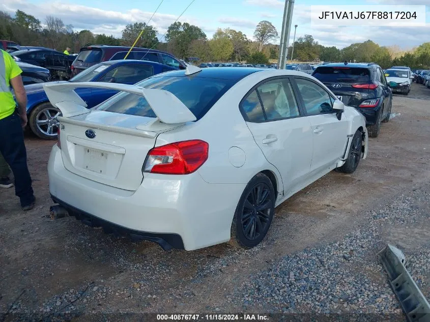 2015 Subaru Wrx Limited VIN: JF1VA1J67F8817204 Lot: 40876747