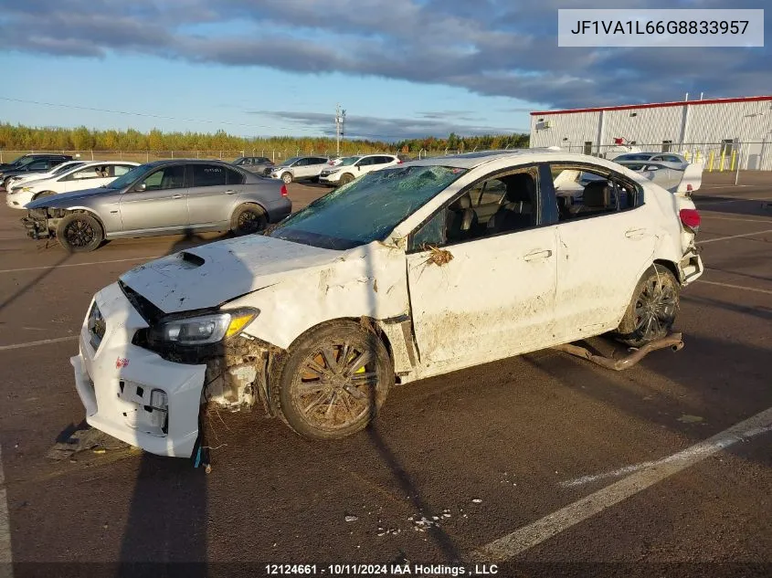 2016 Subaru Wrx Limited VIN: JF1VA1L66G8833957 Lot: 12124661