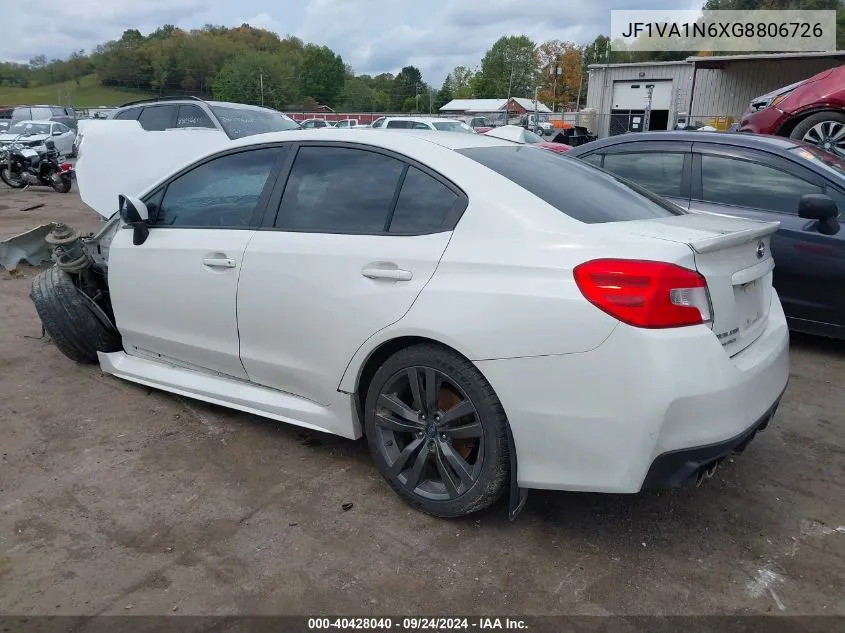 JF1VA1N6XG8806726 2016 Subaru Wrx Limited