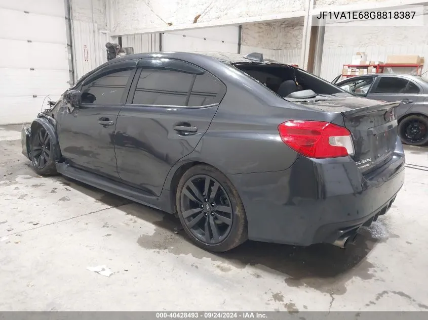 2016 Subaru Wrx Premium VIN: JF1VA1E68G8818387 Lot: 40428493