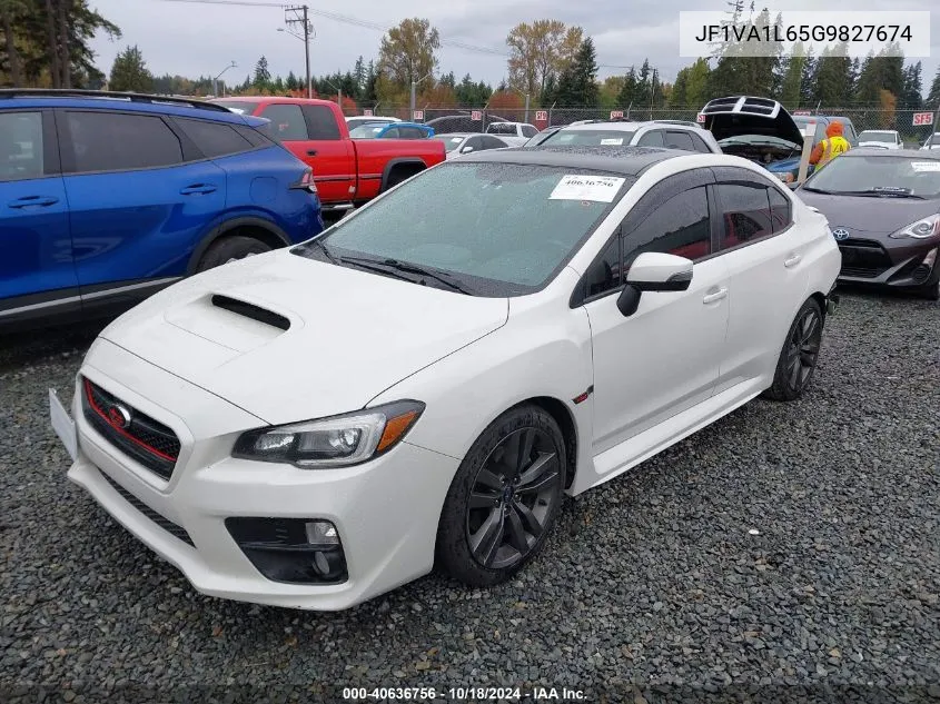 2016 Subaru Wrx Limited VIN: JF1VA1L65G9827674 Lot: 40636756