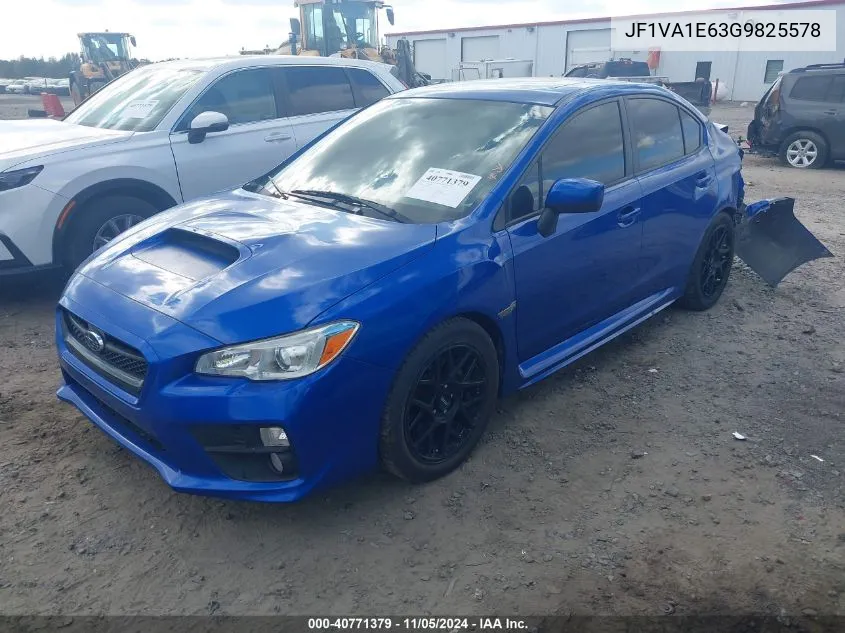 2016 Subaru Wrx Premium VIN: JF1VA1E63G9825578 Lot: 40771379