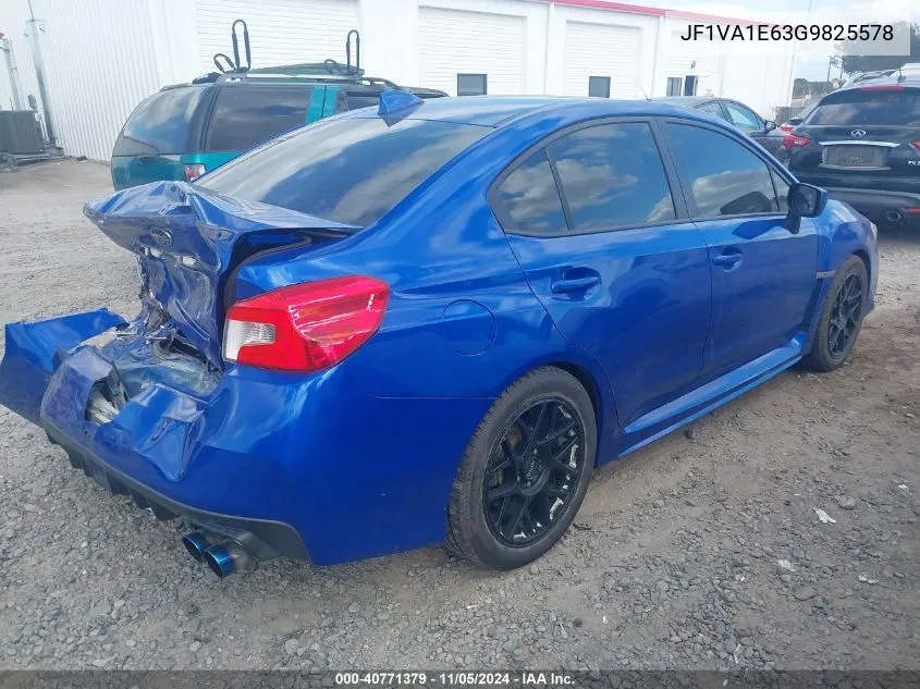 2016 Subaru Wrx Premium VIN: JF1VA1E63G9825578 Lot: 40771379