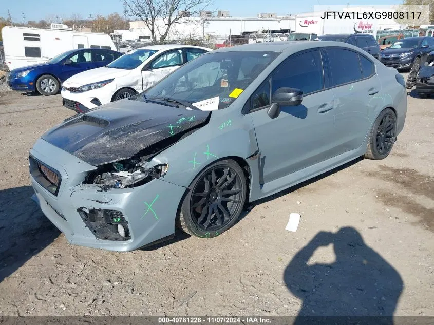 2016 Subaru Wrx Limited VIN: JF1VA1L6XG9808117 Lot: 40781226