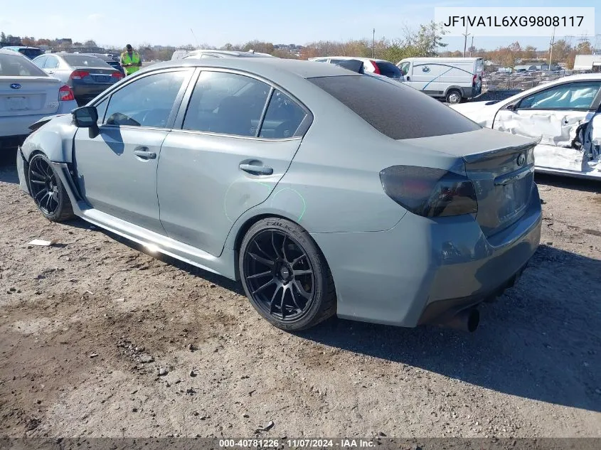 2016 Subaru Wrx Limited VIN: JF1VA1L6XG9808117 Lot: 40781226