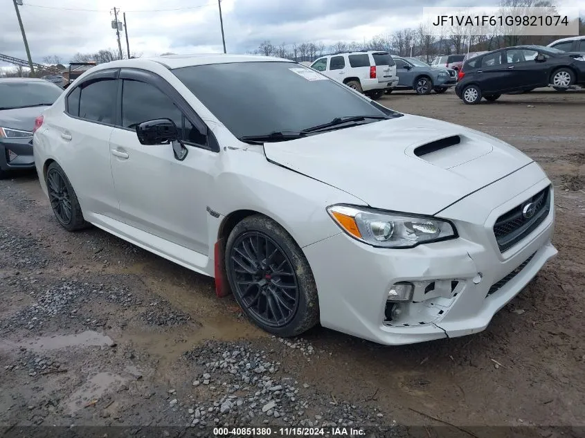 2016 Subaru Wrx Premium VIN: JF1VA1F61G9821074 Lot: 40851380