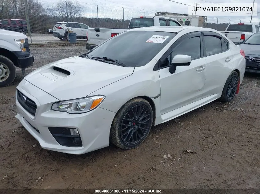 2016 Subaru Wrx Premium VIN: JF1VA1F61G9821074 Lot: 40851380