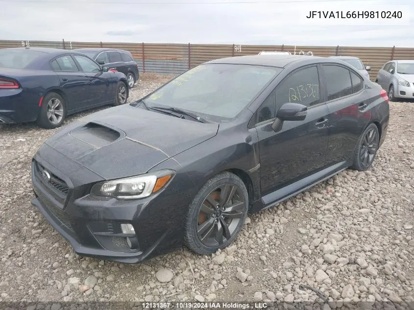 2017 Subaru Wrx Limited VIN: JF1VA1L66H9810240 Lot: 12131367