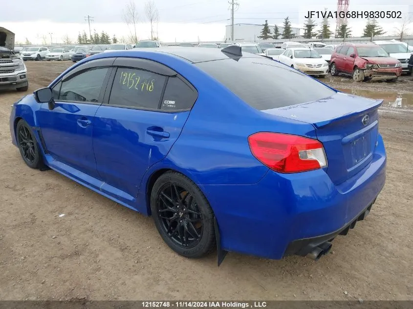 2017 Subaru Wrx Limited VIN: JF1VA1G68H9830502 Lot: 12152748