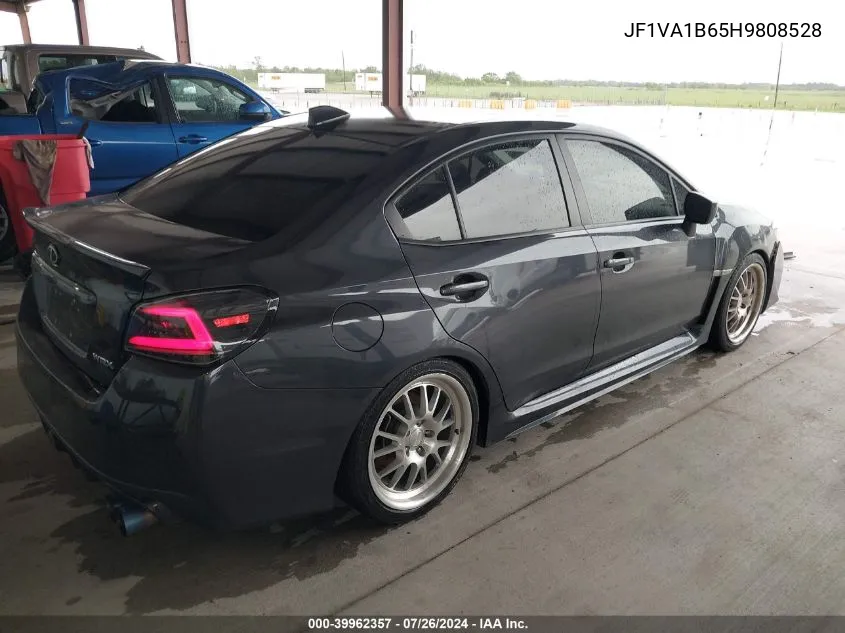 2017 Subaru Wrx VIN: JF1VA1B65H9808528 Lot: 39962357