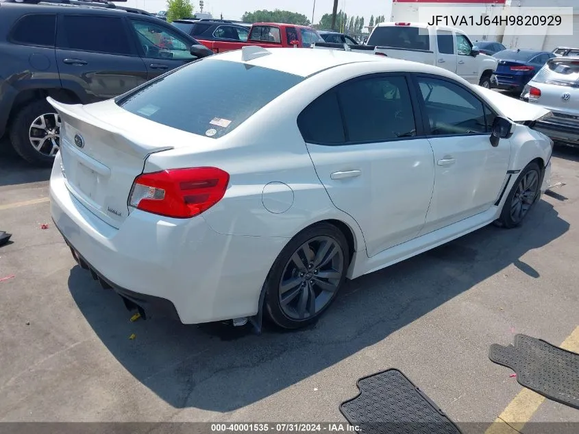 JF1VA1J64H9820929 2017 Subaru Wrx Limited