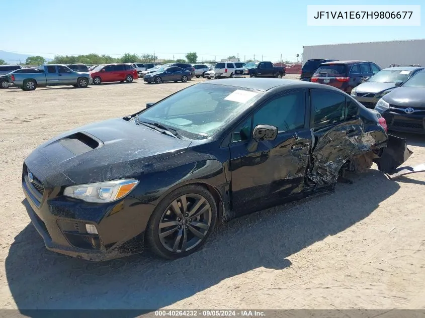 2017 Subaru Wrx Premium VIN: JF1VA1E67H9806677 Lot: 40264232