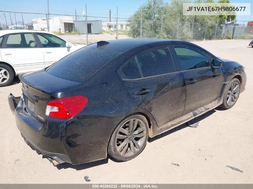 2017 Subaru Wrx Premium VIN: JF1VA1E67H9806677 Lot: 40264232