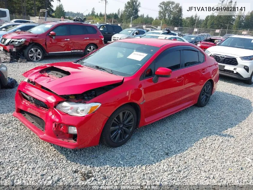 2017 Subaru Wrx VIN: JF1VA1B64H9828141 Lot: 40269819