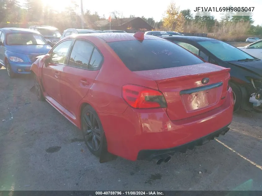 2017 Subaru Wrx Limited VIN: JF1VA1L69H9805047 Lot: 40759796