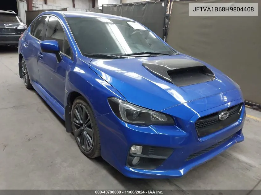 2017 Subaru Wrx VIN: JF1VA1B68H9804408 Lot: 40790089