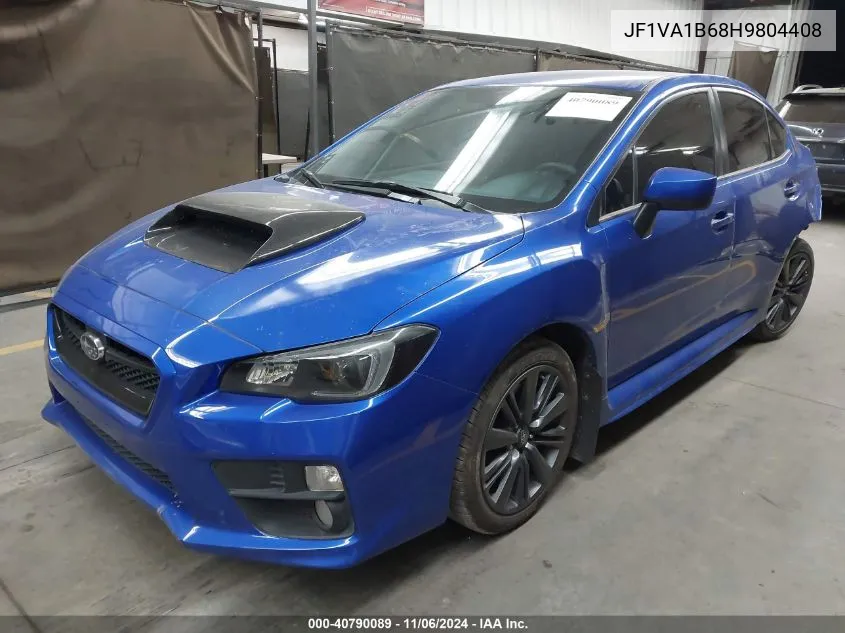 2017 Subaru Wrx VIN: JF1VA1B68H9804408 Lot: 40790089