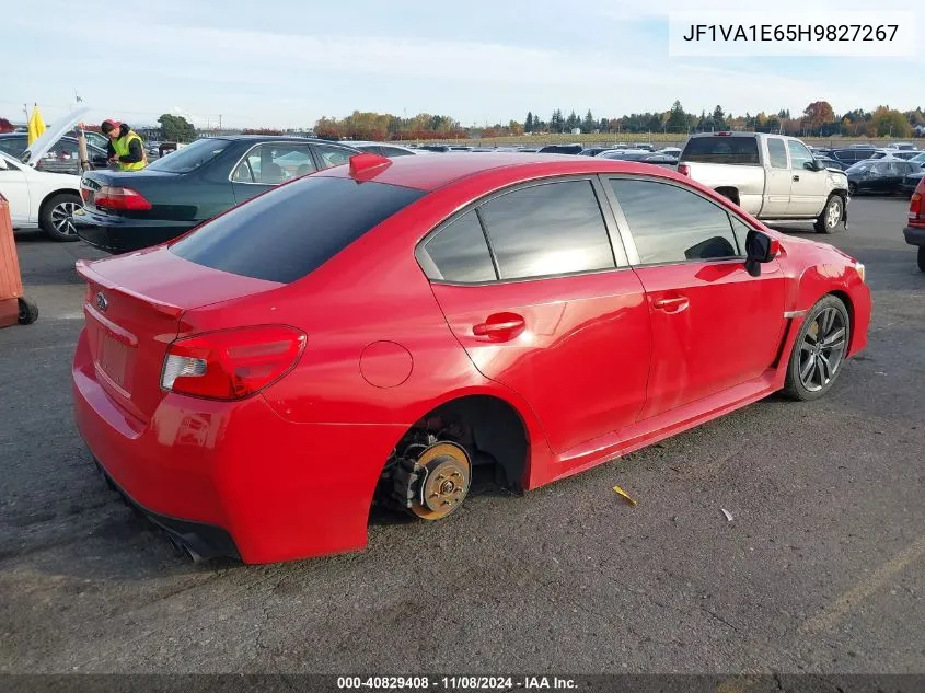 2017 Subaru Wrx Premium VIN: JF1VA1E65H9827267 Lot: 40829408