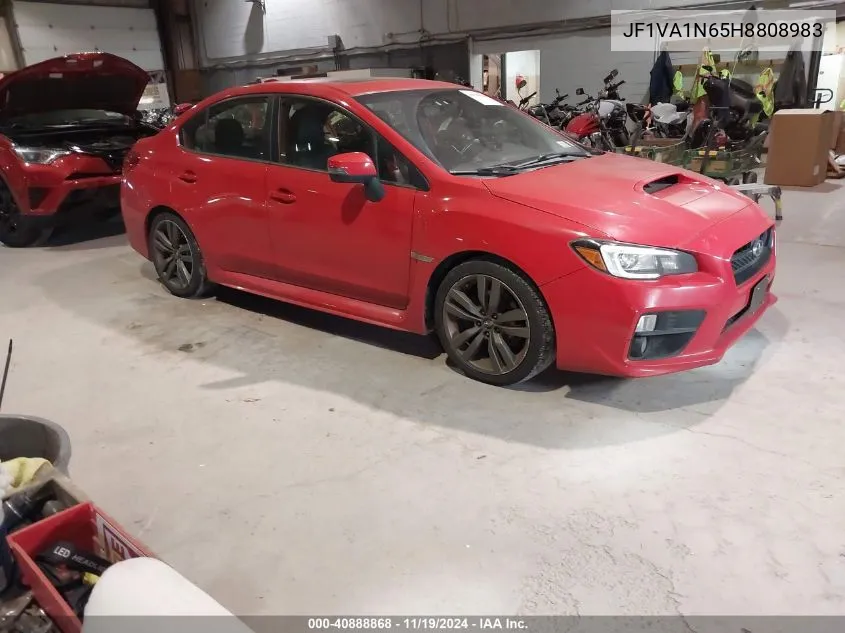 2017 Subaru Wrx Limited VIN: JF1VA1N65H8808983 Lot: 40888868