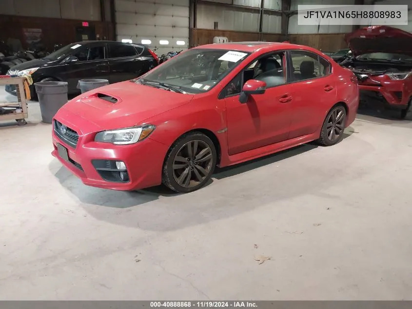 2017 Subaru Wrx Limited VIN: JF1VA1N65H8808983 Lot: 40888868