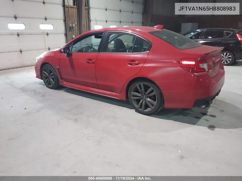 2017 Subaru Wrx Limited VIN: JF1VA1N65H8808983 Lot: 40888868