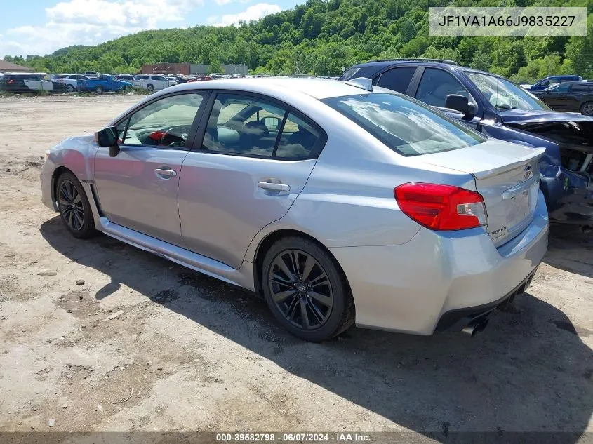 2018 Subaru Wrx VIN: JF1VA1A66J9835227 Lot: 39582798