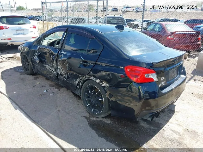 2018 Subaru Wrx VIN: JF1VA1A69J9815554 Lot: 39668352