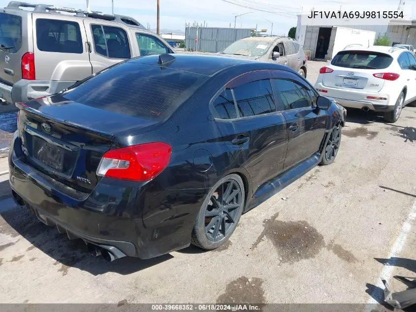 2018 Subaru Wrx VIN: JF1VA1A69J9815554 Lot: 39668352