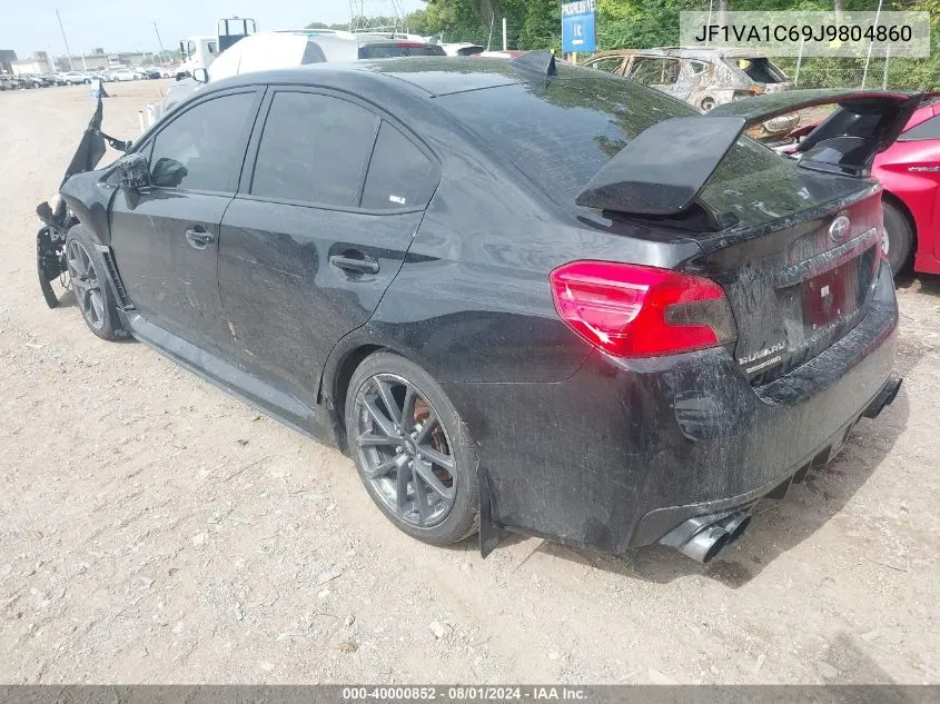 2018 Subaru Wrx Premium VIN: JF1VA1C69J9804860 Lot: 40000852