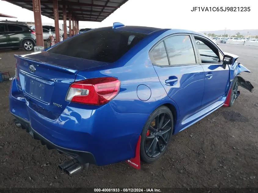 2018 Subaru Wrx Premium VIN: JF1VA1C65J9821235 Lot: 40081933