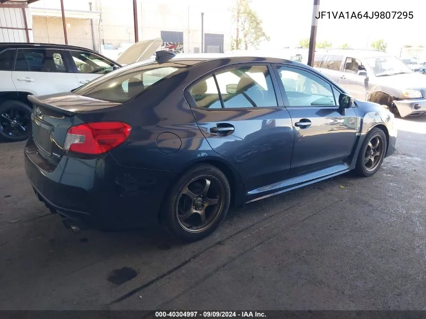 2018 Subaru Wrx VIN: JF1VA1A64J9807295 Lot: 40304997