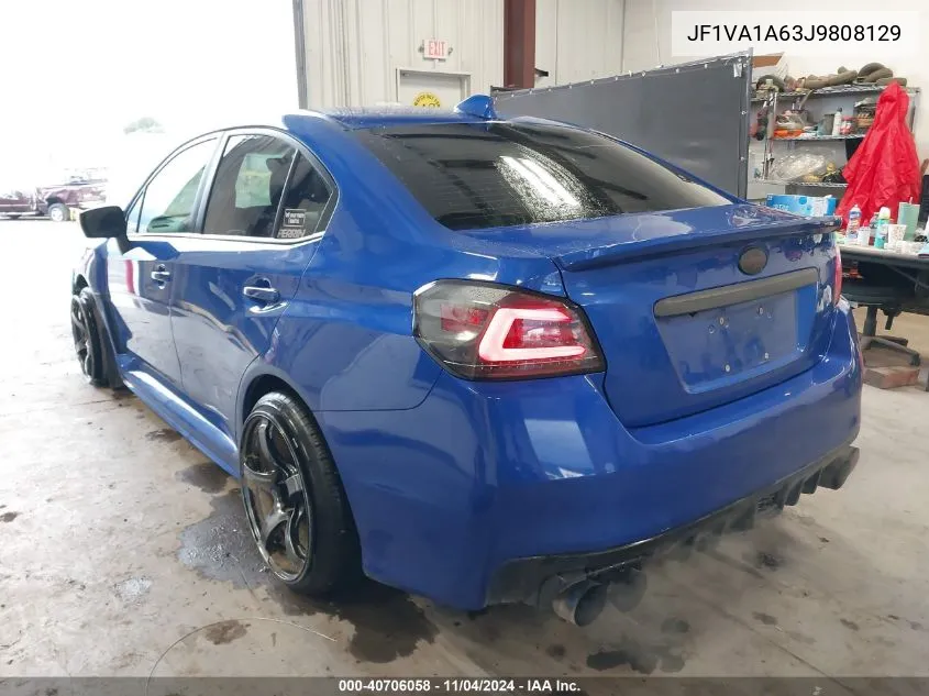 2018 Subaru Wrx VIN: JF1VA1A63J9808129 Lot: 40706058