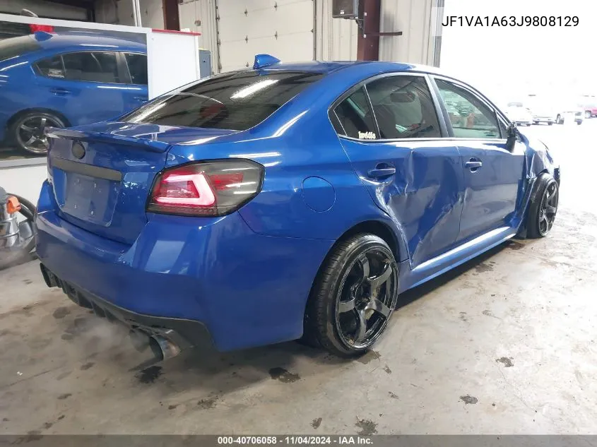 2018 Subaru Wrx VIN: JF1VA1A63J9808129 Lot: 40706058