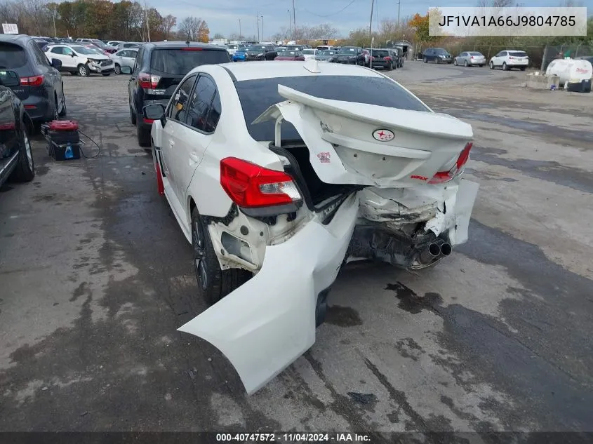 2018 Subaru Wrx VIN: JF1VA1A66J9804785 Lot: 40747572