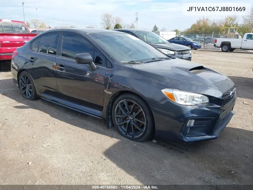 2018 Subaru Wrx Premium VIN: JF1VA1C67J8801669 Lot: 40756560