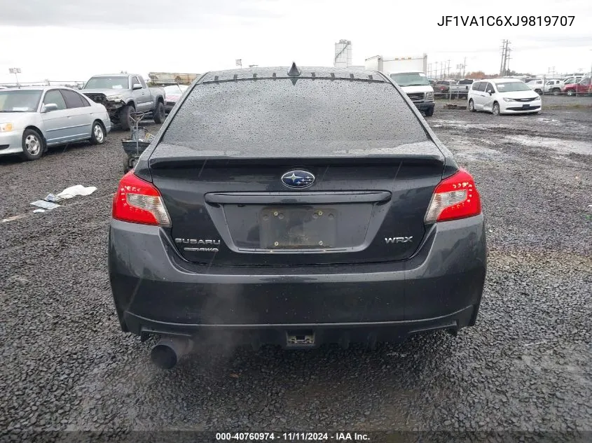 2018 Subaru Wrx Premium VIN: JF1VA1C6XJ9819707 Lot: 40760974