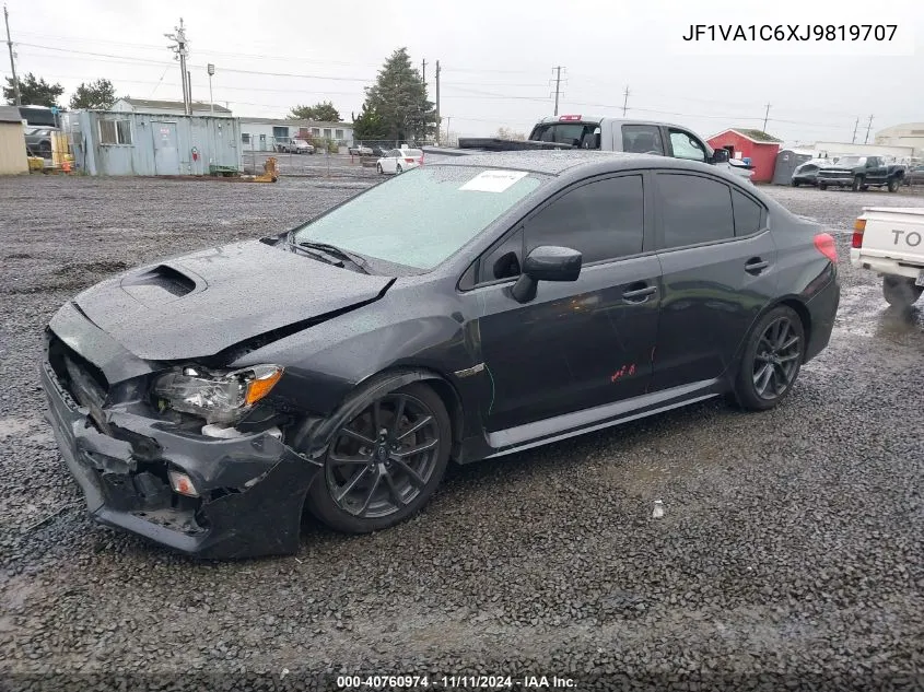 2018 Subaru Wrx Premium VIN: JF1VA1C6XJ9819707 Lot: 40760974