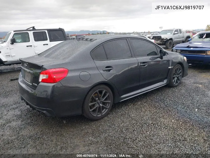 2018 Subaru Wrx Premium VIN: JF1VA1C6XJ9819707 Lot: 40760974