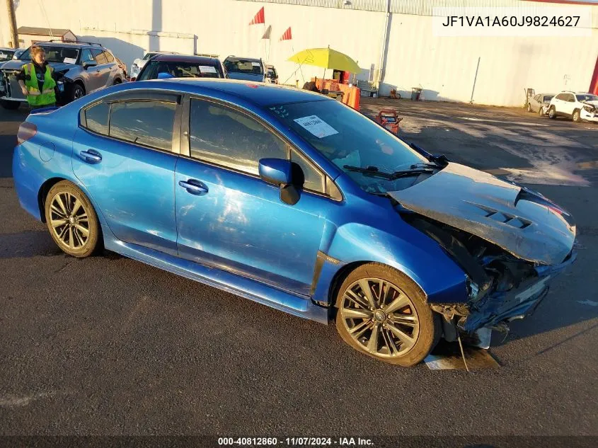 2018 Subaru Wrx VIN: JF1VA1A60J9824627 Lot: 40812860