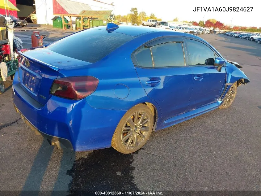 2018 Subaru Wrx VIN: JF1VA1A60J9824627 Lot: 40812860