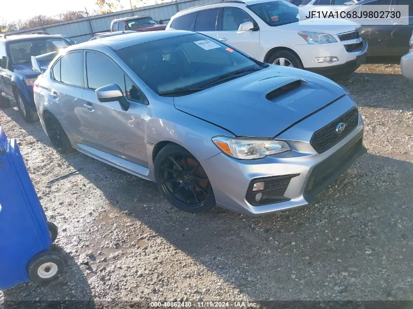 2018 Subaru Wrx Premium VIN: JF1VA1C68J9802730 Lot: 40862430