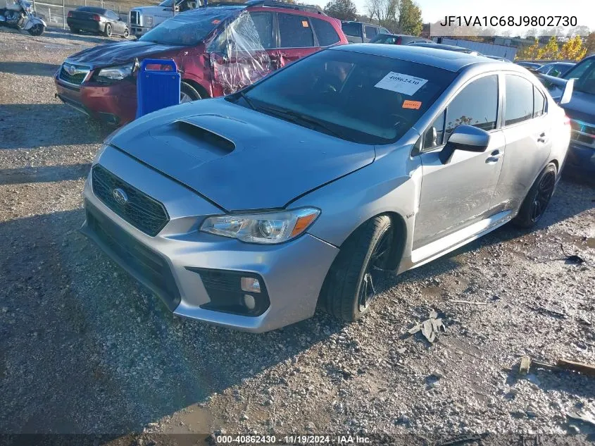 2018 Subaru Wrx Premium VIN: JF1VA1C68J9802730 Lot: 40862430