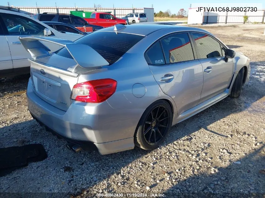 2018 Subaru Wrx Premium VIN: JF1VA1C68J9802730 Lot: 40862430