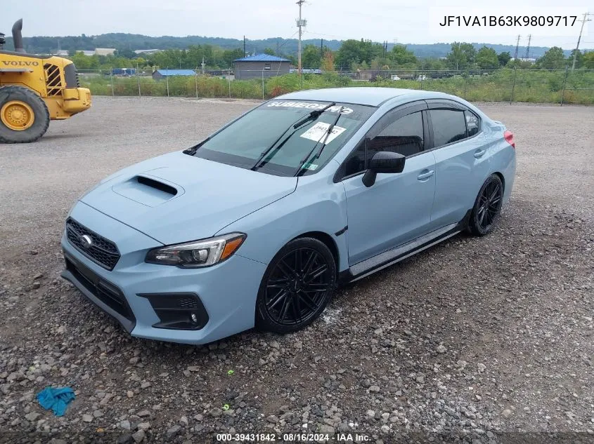 2019 Subaru Wrx Premium VIN: JF1VA1B63K9809717 Lot: 39431842