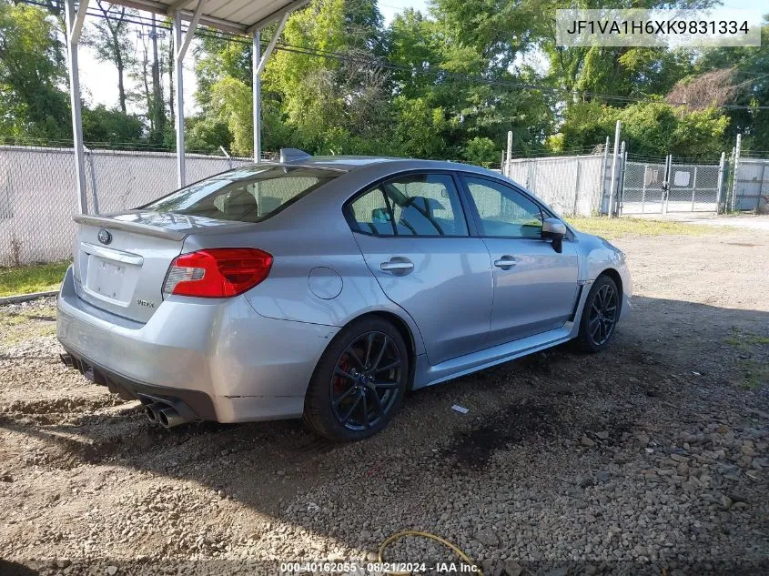 2019 Subaru Wrx Limited VIN: JF1VA1H6XK9831334 Lot: 40162055