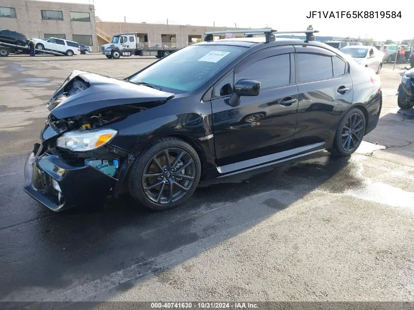 2019 Subaru Wrx Premium VIN: JF1VA1F65K8819584 Lot: 40741630